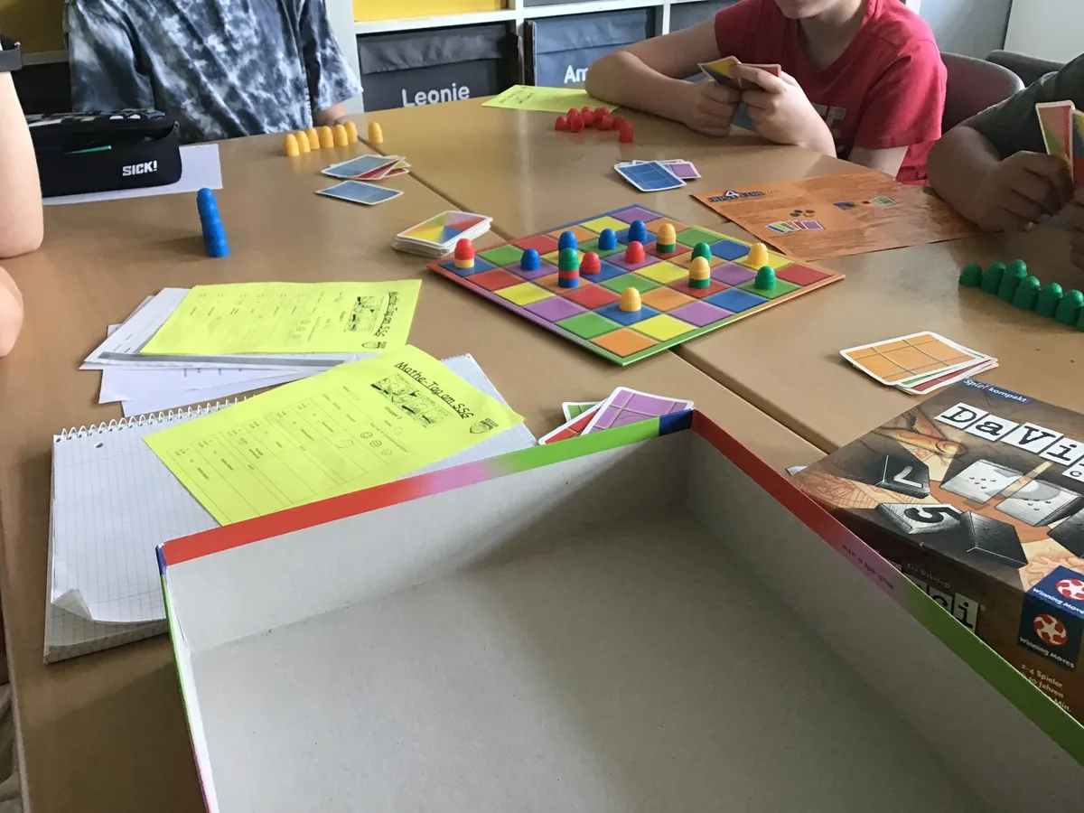 Mathematische Spiele beim Mathe-Tag